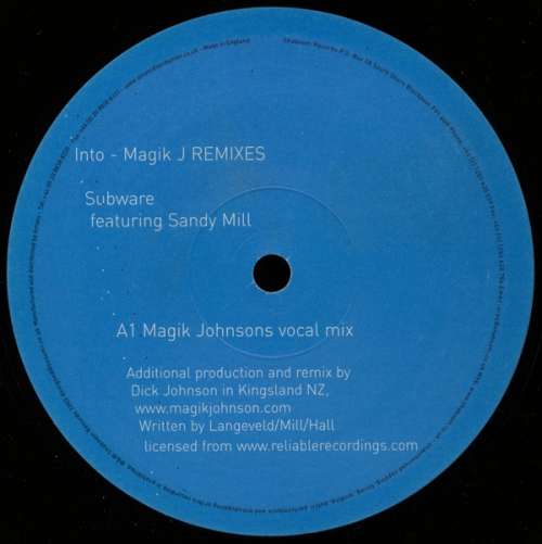 Cover Subware - Into (Magik J Remixes) (12) Schallplatten Ankauf