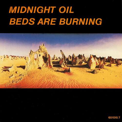 Cover Midnight Oil - Beds Are Burning (7, Single) Schallplatten Ankauf