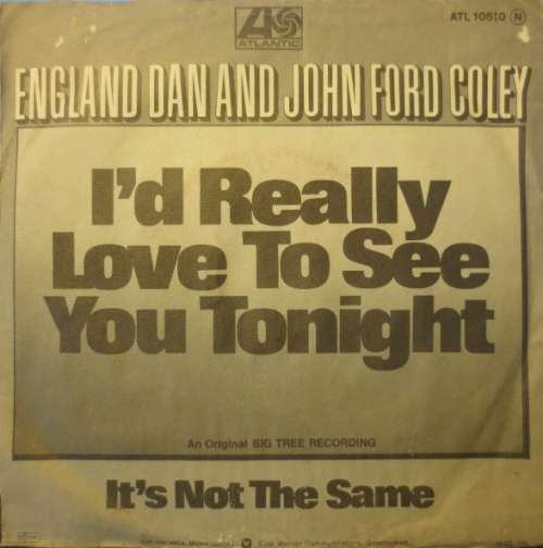 Cover England Dan And John Ford Coley* - I'd Really Love To See You Tonight (7, Single) Schallplatten Ankauf
