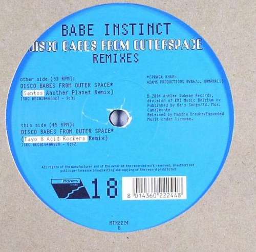 Cover Babe Instinct - Disco Babes From Outer Space (Remixes) (12) Schallplatten Ankauf