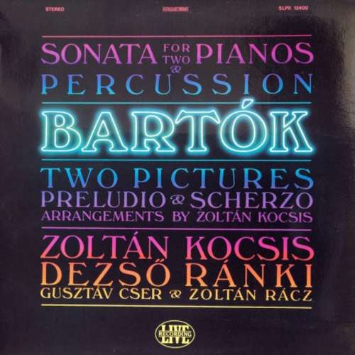 Cover Zoltán Kocsis - Bartók: Sonata For Two Pianos And Percussion Etc. (LP) Schallplatten Ankauf