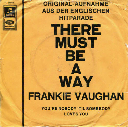 Cover Frankie Vaughan - There Must Be A Way (7) Schallplatten Ankauf
