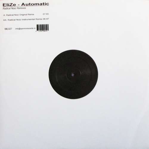 Cover EliZe - Automatic (Radical Noiz Remixes) (12, W/Lbl) Schallplatten Ankauf