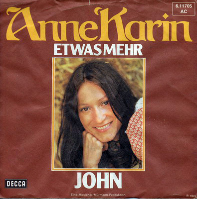 Cover Anne Karin - Etwas Mehr (7, Single) Schallplatten Ankauf