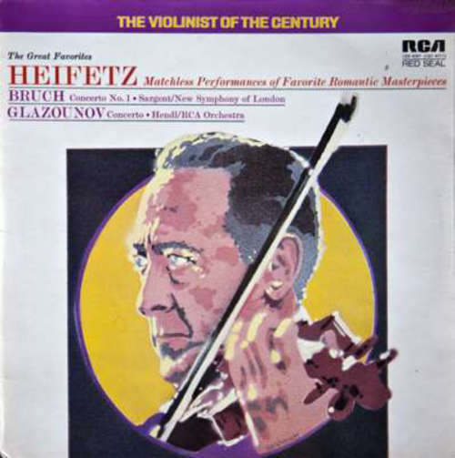 Cover Heifetz*, Bruch* / Glazounov* - Concerto No. 1 / Concerto (LP, RE) Schallplatten Ankauf