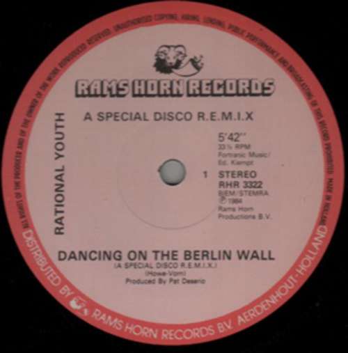Cover Rational Youth - Dancing On The Berlin Wall (12) Schallplatten Ankauf