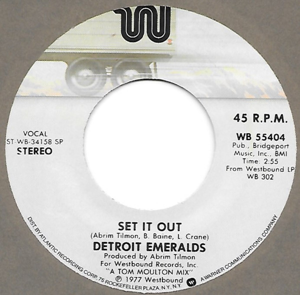 Cover Detroit Emeralds - Set It Out (7) Schallplatten Ankauf
