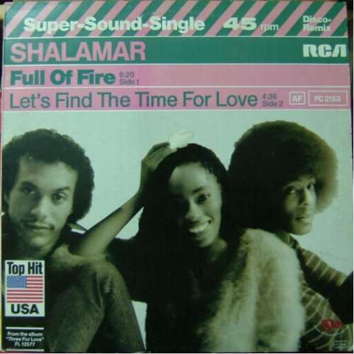 Cover Shalamar - Full Of Fire / Let's Find Time For Love (12) Schallplatten Ankauf
