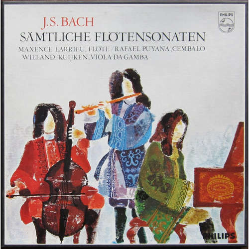 Bild J.S. Bach* / Maxence Larrieu, Rafael Puyana, Wieland Kuijken - Sämtliche Flötensonaten (2xLP + Box) Schallplatten Ankauf