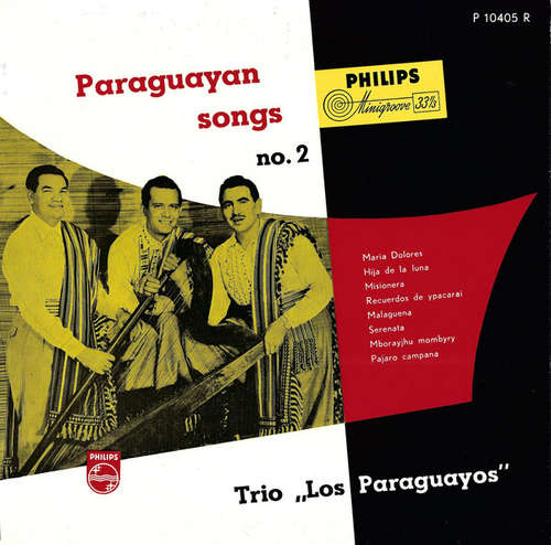 Cover Trio Los Paraguayos - Paraguayan Songs No. 2 (10) Schallplatten Ankauf