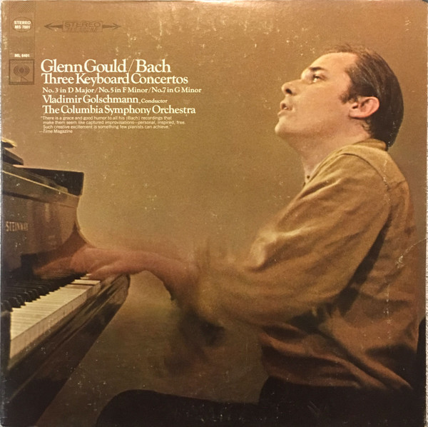 Cover Glenn Gould / Bach* - Three Keyboard Concertos, No. 3 In D Major/ No. 5 In F Minor/ No. 7 In G Minor (LP, RP) Schallplatten Ankauf