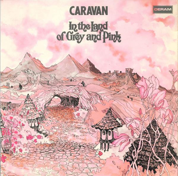 Cover Caravan - In The Land Of Grey And Pink (LP, Album, Red) Schallplatten Ankauf