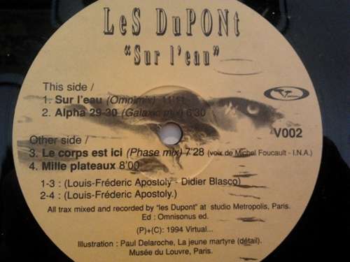 Cover Les Dupont - Sur L'Eau (12) Schallplatten Ankauf
