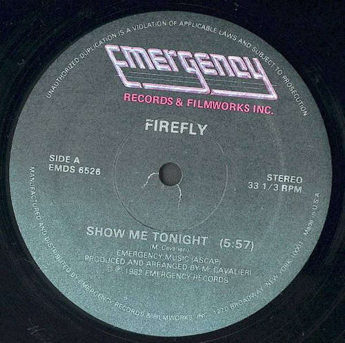Cover Firefly (2) - Show Me Tonight (12) Schallplatten Ankauf