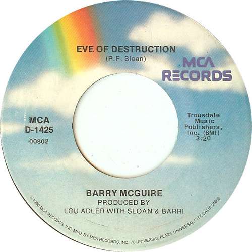 Cover Barry McGuire - Eve Of Destruction / Child Of Our Times (7, Single, RE) Schallplatten Ankauf