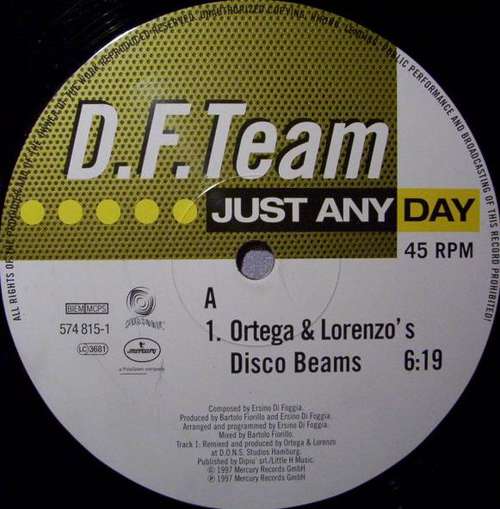 Cover D.F. Team - Just Any Day (12) Schallplatten Ankauf