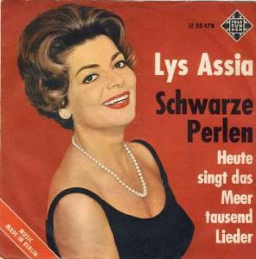Cover Lys Assia - Schwarze Perlen (7, Single) Schallplatten Ankauf