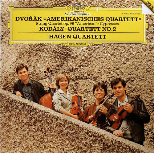 Cover Dvořák* / Kodály* - Hagen Quartett - Amerikanisches Quartett • Zypressen (Auswahl) • Quartett No. 2 (LP, Album) Schallplatten Ankauf