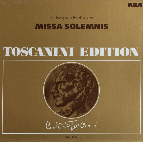 Cover Ludwig van Beethoven, Arturo Toscanini - Missa Solemnis- Toscanini Edition (2xLP, Mono + Box) Schallplatten Ankauf