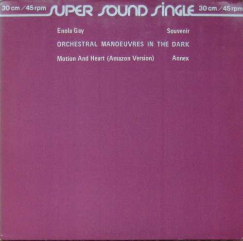 Cover Orchestral Manoeuvres In The Dark - Enola Gay / Souvenir (12, Single) Schallplatten Ankauf