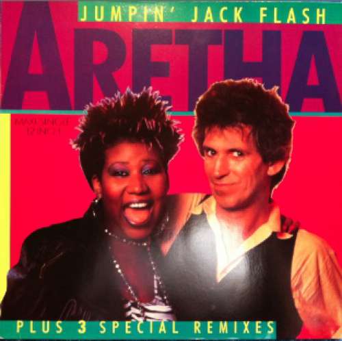 Cover Aretha Franklin - Jumpin' Jack Flash (Plus 3 Special Remixes) (12, Maxi) Schallplatten Ankauf