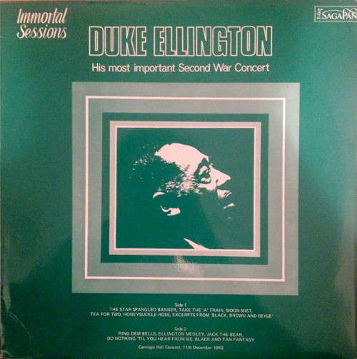Cover Duke Ellington - His Most Important Second War Concert: Carnegie Hall 1943 (LP) Schallplatten Ankauf