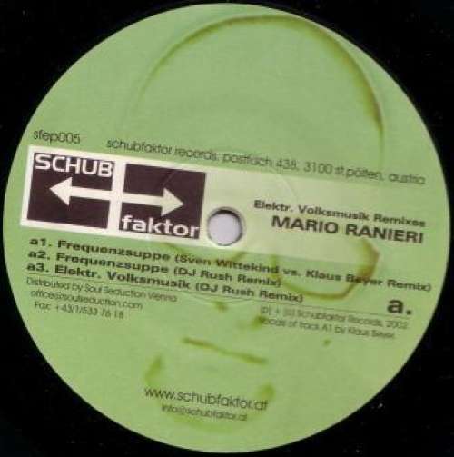 Cover Mario Ranieri - Elektr. Volksmusik (Remixes) (12) Schallplatten Ankauf