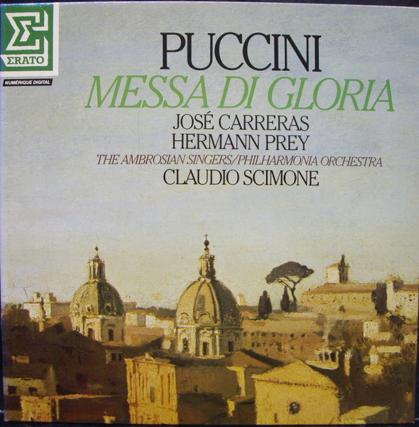 Cover Puccini* - José Carreras, Hermann Prey, The Ambrosian Singers / Philharmonia Orchestra, Claudio Scimone - Messa Di Gloria (LP) Schallplatten Ankauf