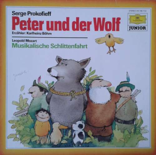 Cover Serge Prokofieff*, Leopold Mozart - Peter Und Der Wolf / Musikalische Schlittenfahrt (LP, RE) Schallplatten Ankauf