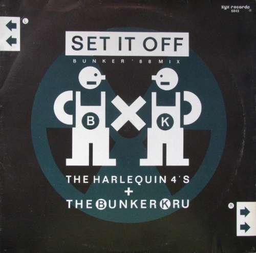 Cover Harlequin 4's* / Bunker Kru - Set It Off (Bunker '88 Mix) (12, Maxi) Schallplatten Ankauf