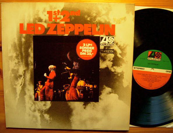 Cover Led Zeppelin - 1st + 2nd (2xLP, Comp, RP) Schallplatten Ankauf