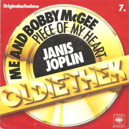 Cover Janis Joplin - Me And Bobby McGee / Piece Of My Heart (7, Single) Schallplatten Ankauf