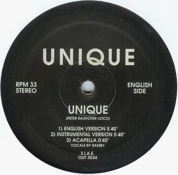 Cover Unique (16) - Unique (12) Schallplatten Ankauf