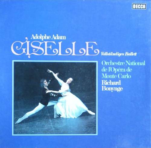 Cover Adolphe Adam* - Orchestre National De L'Opéra De Monte Carlo*, Richard Bonynge - Giselle (Vollständiges Ballett) (Box + 2xLP) Schallplatten Ankauf