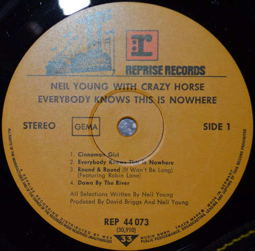 Cover Neil Young With Crazy Horse* - Everybody Knows This Is Nowhere (LP, Album, RP, Gat) Schallplatten Ankauf