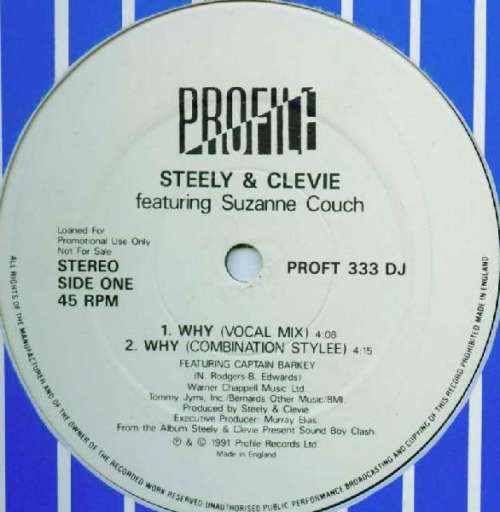 Cover Steely & Clevie Featuring Suzanne Couch - Why (12, Promo) Schallplatten Ankauf