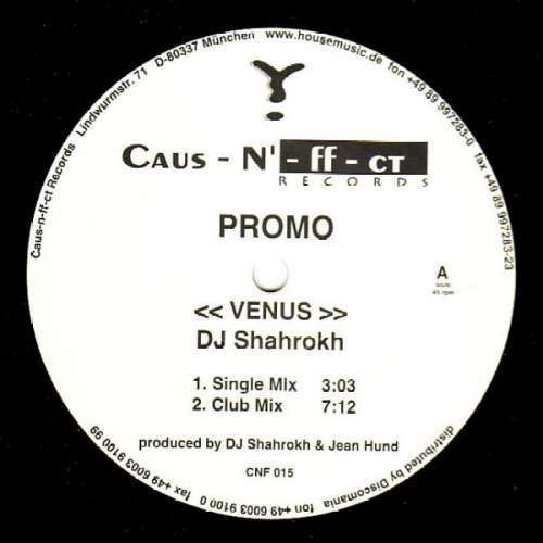Cover DJ Shahrokh - Venus (12) Schallplatten Ankauf