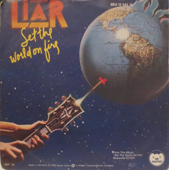 Cover Liar (3) - Set The World On Fire (7, Single) Schallplatten Ankauf