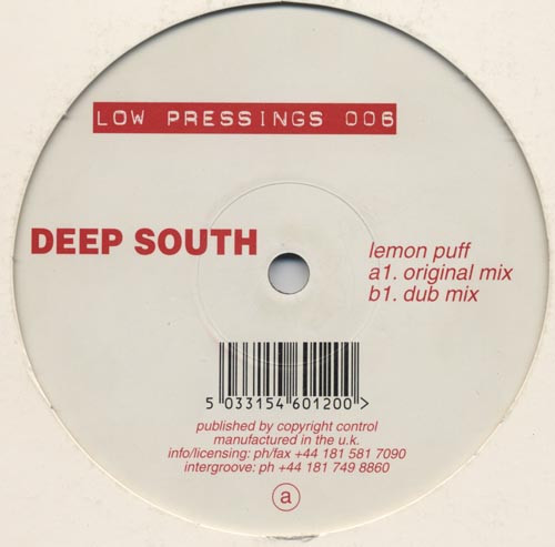 Cover Deep South (6) - Lemon Puff (12) Schallplatten Ankauf