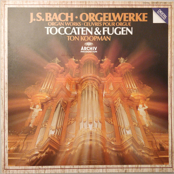 Cover J.S.Bach* - Ton Koopman - Orgelwerke = Organ Works = Œuvres Pour Orgue - Toccaten & Fugen (LP, Album, Gat) Schallplatten Ankauf