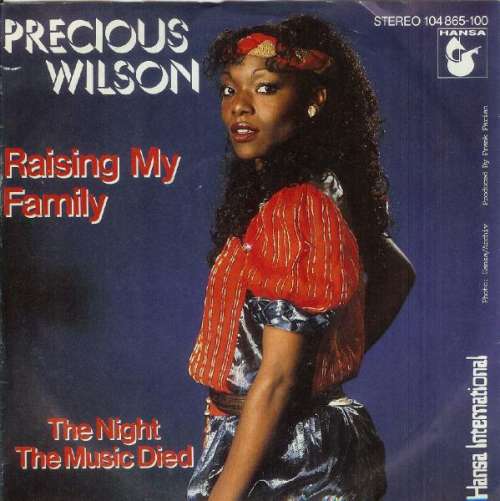 Cover Precious Wilson - Raising My Family (7, Single) Schallplatten Ankauf