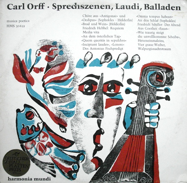 Cover Carl Orff, Gunild Keetman - Musica Poetica Teil 10 - Orff Schulwerk - Sprechszenen, Laudi, Balladen (LP, Album) Schallplatten Ankauf