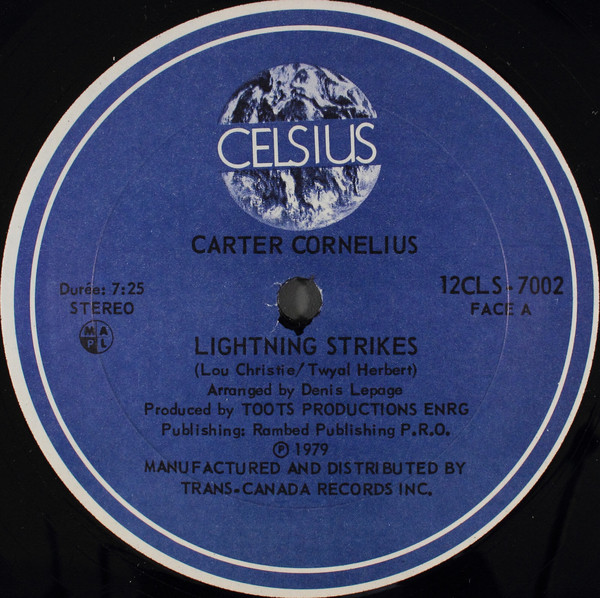 Cover Carter Cornelius - Lightning Strikes (12) Schallplatten Ankauf