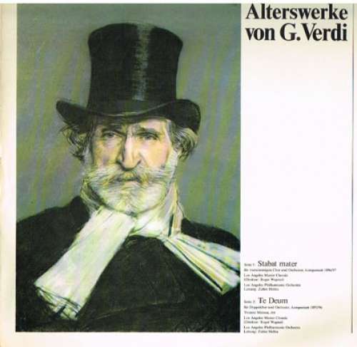 Cover Verdi*, Zubin Mehta, Los Angeles Master Chorale, Los Angeles Philharmonic Orchestra - Alterswerke Von G. Verdi (LP, Album, Gat) Schallplatten Ankauf