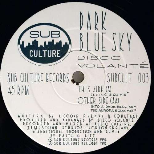 Cover Dark Blue Sky Schallplatten Ankauf