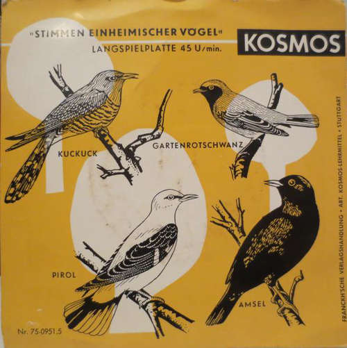 Cover C. Fentzloff* - Serie: Stimmen Einheimischer Vögel (7) Schallplatten Ankauf