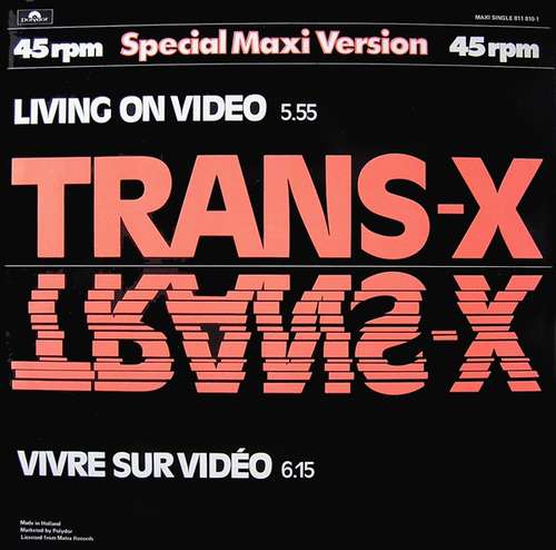 Cover Trans-X - Living On Video / Vivre Sur Vidéo (12, EP, Maxi) Schallplatten Ankauf
