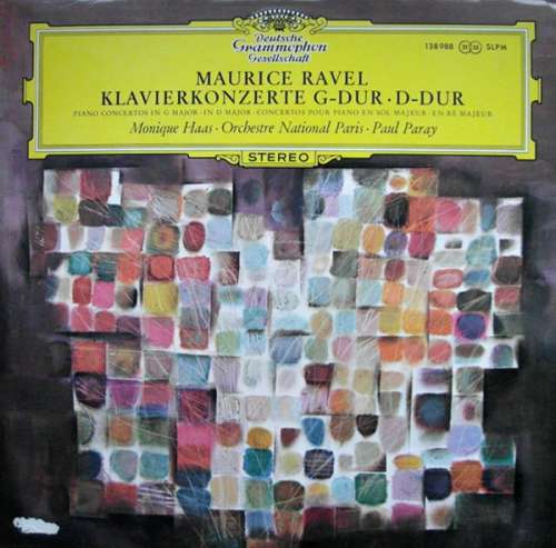 Cover Maurice Ravel – Monique Haas · Orchestre National Paris* · Paul Paray - Klavierkonzerte G-Dur · D-Dur (LP) Schallplatten Ankauf