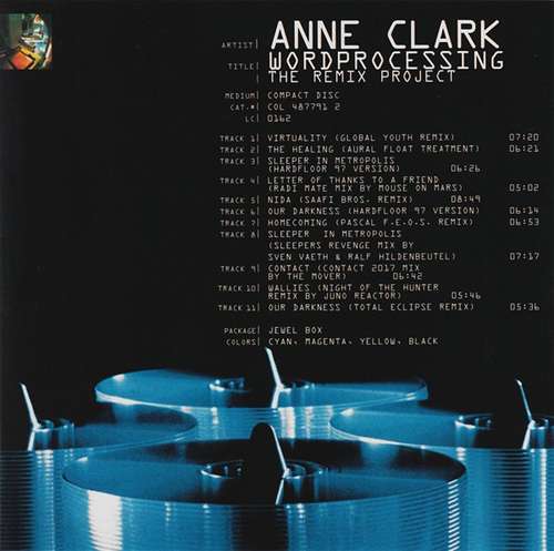 Cover Anne Clark - Wordprocessing (The Remix Project) (CD, Album) Schallplatten Ankauf