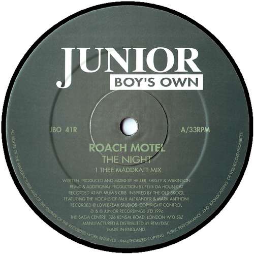 Cover Roach Motel - The Night (12) Schallplatten Ankauf
